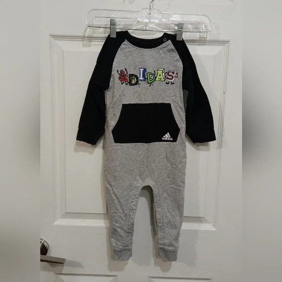 Adidas Kids One Piece - Black, Gray, and Multicolor - Picture 1 of 3